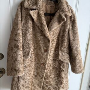 Vintage 1960s Faux Wool Teddy Jacket
